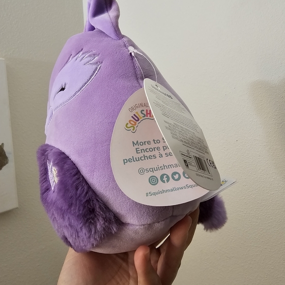 Squishmallows 2024 Valentine Squad 8" Pauletta the Purple Fox Animal Plush - Picture 5 of 5